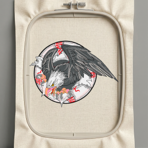 Дизайн машинной вышивки. Птицы (Размер 126x94мм). Форматы: DST PES JEF VP3 EXP XXX . Стежков: 30800