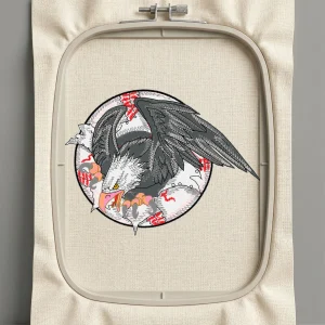 Дизайн машинной вышивки. Птицы (Размер 126x94мм). Форматы: DST PES JEF VP3 EXP XXX . Стежков: 30800