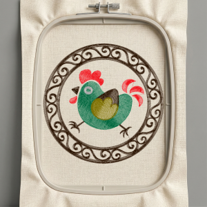 Дизайн машинной вышивки. Птицы (Размер 123x123мм). Форматы: DST PES JEF VP3 EXP XXX . Стежков: 19089