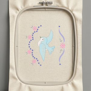 Дизайн машинной вышивки. Птицы (Размер 120x124мм). Форматы: DST PES JEF VP3 EXP XXX . Стежков: 5869