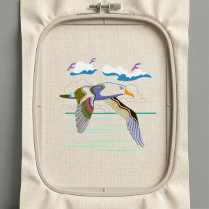 Дизайн машинной вышивки. Птицы (Размер 160x147мм). Форматы: DST PES JEF VP3 EXP XXX . Стежков: 23134