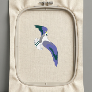 Дизайн машинной вышивки. Птицы (Размер 73x127мм). Форматы: DST PES JEF VP3 EXP XXX . Стежков: 9043