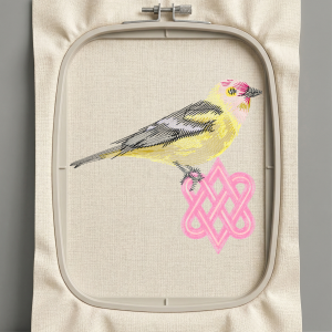 Дизайн машинной вышивки. Птицы (Размер 104x96мм). Форматы: DST PES JEF VP3 EXP XXX . Стежков: 9429