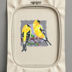 Дизайн машинной вышивки. Птицы (Размер 102x106мм). Форматы: DST PES JEF VP3 EXP XXX . Стежков: 27344