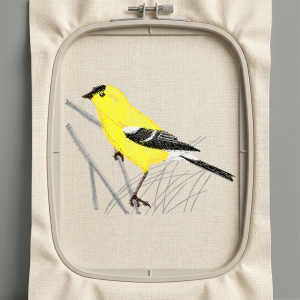 Дизайн машинной вышивки. Птицы (Размер 67x51мм). Форматы: DST PES JEF VP3 EXP XXX . Стежков: 4055