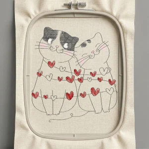 Дизайн машинной вышивки. Любовь (Размер 88x98мм). Форматы: DST PES JEF VP3 EXP XXX . Стежков: 6653