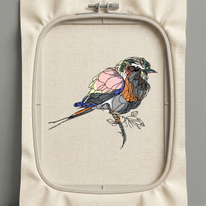 Дизайн машинной вышивки. Птицы (Размер 100x85мм). Форматы: DST PES JEF VP3 EXP XXX . Стежков: 12166