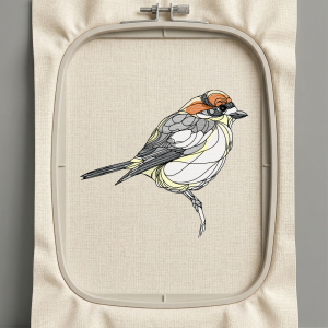 Дизайн машинной вышивки. Птицы (Размер 100x88мм). Форматы: DST PES JEF VP3 EXP XXX . Стежков: 10427