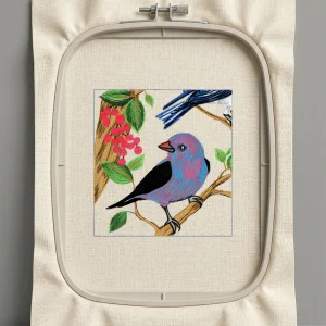 Дизайн машинной вышивки. Птицы (Размер 171x181мм). Форматы: DST PES JEF VP3 EXP XXX . Стежков: 38195