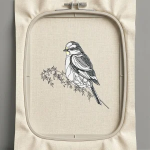 Дизайн машинной вышивки. Птицы (Размер 100x99мм). Форматы: DST PES JEF VP3 EXP XXX . Стежков: 9997