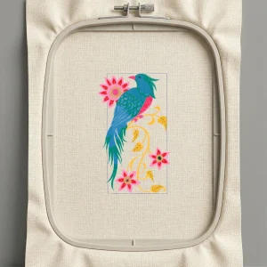 Дизайн машинной вышивки. Птицы (Размер 123x204мм). Форматы: DST PES JEF VP3 EXP XXX . Стежков: 26960