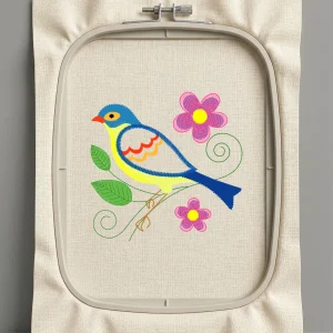 Дизайн машинной вышивки. Птицы (Размер 125x124мм). Форматы: DST PES JEF VP3 EXP XXX . Стежков: 17199