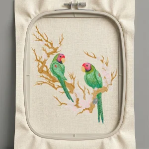 Дизайн машинной вышивки. Птицы (Размер 123x141мм). Форматы: DST PES JEF VP3 EXP XXX . Стежков: 27912