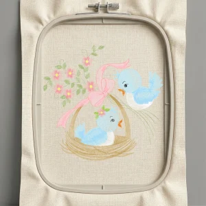 Дизайн машинной вышивки. Птицы (Размер 121x117мм). Форматы: DST PES JEF VP3 EXP XXX . Стежков: 14682