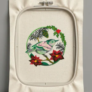 Дизайн машинной вышивки. Птицы (Размер 122x122мм). Форматы: DST PES JEF VP3 EXP XXX . Стежков: 45708