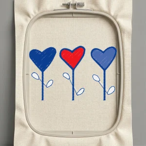 Дизайн машинной вышивки. Любовь (Размер 63x39мм). Форматы: DST PES JEF VP3 EXP XXX . Стежков: 2960