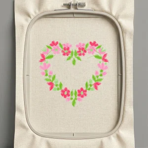 Дизайн машинной вышивки. Роза (Размер 129x123мм). Форматы: DST PES JEF VP3 EXP XXX . Стежков: 4966