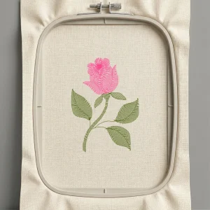 Дизайн машинной вышивки. Роза (Размер 64x90мм). Форматы: DST PES JEF VP3 EXP XXX . Стежков: 2324