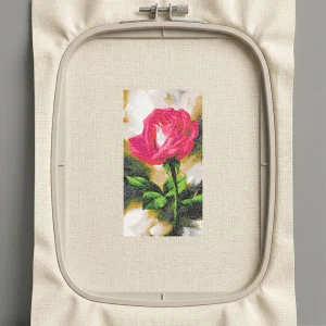 Дизайн машинной вышивки. Роза (Размер 162x299мм). Форматы: DST PES JEF VP3 EXP XXX . Стежков: 125301