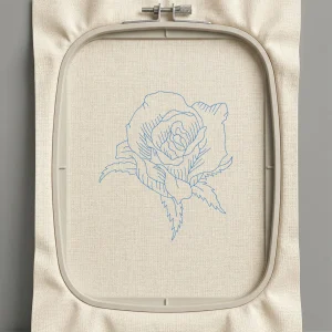 Дизайн машинной вышивки. Роза (Размер 113x127мм). Форматы: DST PES JEF VP3 EXP XXX . Стежков: 2168