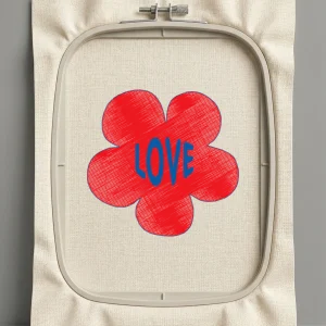 Дизайн машинной вышивки. Любовь (Размер 93x90мм). Форматы: DST PES JEF VP3 EXP XXX . Стежков: 10862