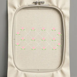 Дизайн машинной вышивки. Роза (Размер 129x64мм). Форматы: DST PES JEF VP3 EXP XXX . Стежков: 5536