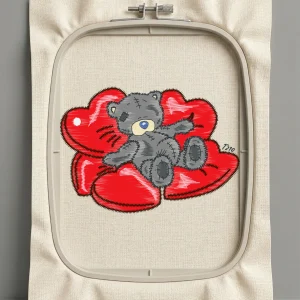 Дизайн машинной вышивки. Любовь (Размер 99x69мм). Форматы: DST PES JEF VP3 EXP XXX . Стежков: 13980