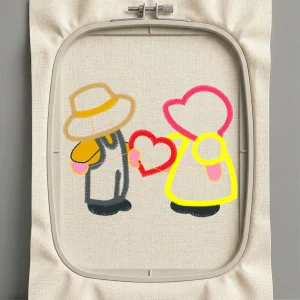 Дизайн машинной вышивки. Любовь (Размер 100x77мм). Форматы: DST PES JEF VP3 EXP XXX . Стежков: 7530