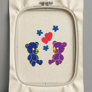 Дизайн машинной вышивки. Любовь (Размер 71x70мм). Форматы: DST PES JEF VP3 EXP XXX . Стежков: 3733