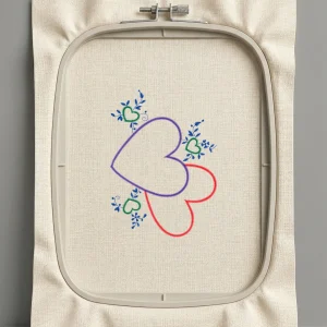 Дизайн машинной вышивки. Любовь (Размер 122x169мм). Форматы: DST PES JEF VP3 EXP XXX . Стежков: 4386