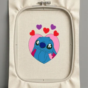 Дизайн машинной вышивки. Любовь (Размер 75x96мм). Форматы: DST PES JEF VP3 EXP XXX . Стежков: 15384