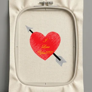 Дизайн машинной вышивки. Любовь (Размер 96x96мм). Форматы: DST PES JEF VP3 EXP XXX . Стежков: 16288