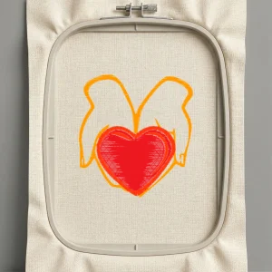 Дизайн машинной вышивки. Любовь (Размер 91x98мм). Форматы: DST PES JEF VP3 EXP XXX . Стежков: 11890