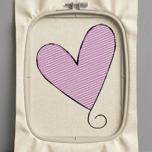 Дизайн машинной вышивки. Любовь (Размер 25x34мм). Форматы: DST PES JEF VP3 EXP XXX . Стежков: 728