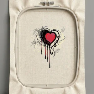 Дизайн машинной вышивки. Любовь (Размер 127x146мм). Форматы: DST PES JEF VP3 EXP XXX . Стежков: 19442