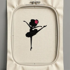 Дизайн машинной вышивки. Роза (Размер 126x168мм). Форматы: DST PES JEF VP3 EXP XXX . Стежков: 5567