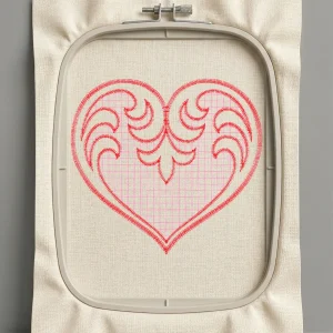 Дизайн машинной вышивки. Любовь (Размер 90x82мм). Форматы: DST PES JEF VP3 EXP XXX . Стежков: 5674