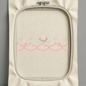 Дизайн машинной вышивки. Роза (Размер 298x97мм). Форматы: DST PES JEF VP3 EXP XXX . Стежков: 17150