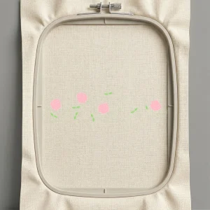 Дизайн машинной вышивки. Роза (Размер 298x79мм). Форматы: DST PES JEF VP3 EXP XXX . Стежков: 6450