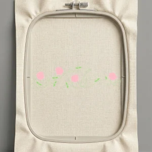 Дизайн машинной вышивки. Роза (Размер 179x48мм). Форматы: DST PES JEF VP3 EXP XXX . Стежков: 4265