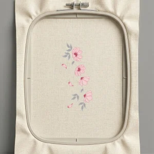 Дизайн машинной вышивки. Роза (Размер 93x210мм). Форматы: DST PES JEF VP3 EXP XXX . Стежков: 9397