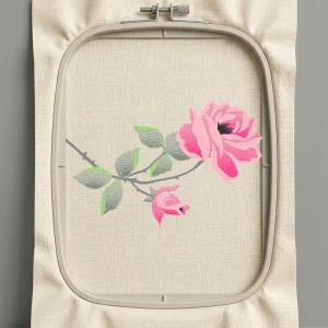 Дизайн машинной вышивки. Роза (Размер 130x87мм). Форматы: DST PES JEF VP3 EXP XXX . Стежков: 9973