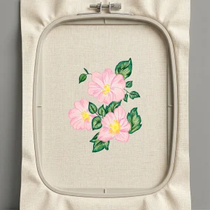 Дизайн машинной вышивки. Роза (Размер 100x128мм). Форматы: DST PES JEF VP3 EXP XXX . Стежков: 19488