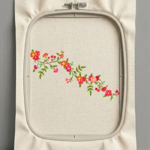 Дизайн машинной вышивки. Роза (Размер 299x171мм). Форматы: DST PES JEF VP3 EXP XXX . Стежков: 36781