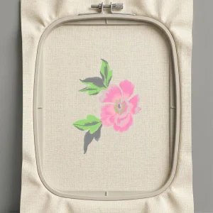 Дизайн машинной вышивки. Роза (Размер 136x186мм). Форматы: DST PES JEF VP3 EXP XXX . Стежков: 18526