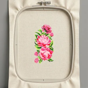 Дизайн машинной вышивки. Роза (Размер 86x174мм). Форматы: DST PES JEF VP3 EXP XXX . Стежков: 66792