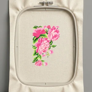 Дизайн машинной вышивки. Роза (Размер 140x208мм). Форматы: DST PES JEF VP3 EXP XXX . Стежков: 88119