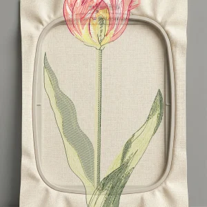 Дизайн машинной вышивки. Роза (Размер 92x213мм). Форматы: DST PES JEF VP3 EXP XXX . Стежков: 15409