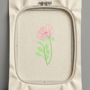 Дизайн машинной вышивки. Роза (Размер 68x139мм). Форматы: DST PES JEF VP3 EXP XXX . Стежков: 5885