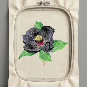 Дизайн машинной вышивки. Роза (Размер 89x80мм). Форматы: DST PES JEF VP3 EXP XXX . Стежков: 13966